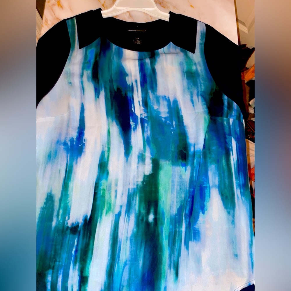 Lane Bryant watercolor blouse